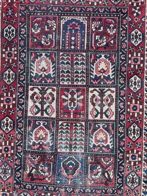 Vintage Distressed Bakhtiar Rug, 1950s-YMM-1732602