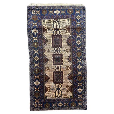 Vintage Distressed Baluch Afghan Rug, 1970s-YMM-1732605