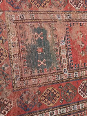 Vintage Distressed Kazak Rug-YMM-1793366