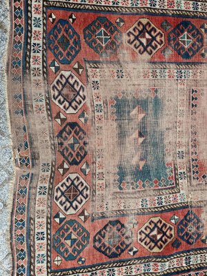 Vintage Distressed Kazak Rug-YMM-1793366