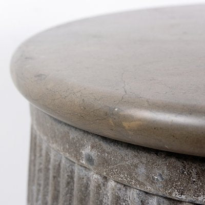 Vintage Dolly Tub Rival Side Table with Stone Top, 1930s-NYF-2019207