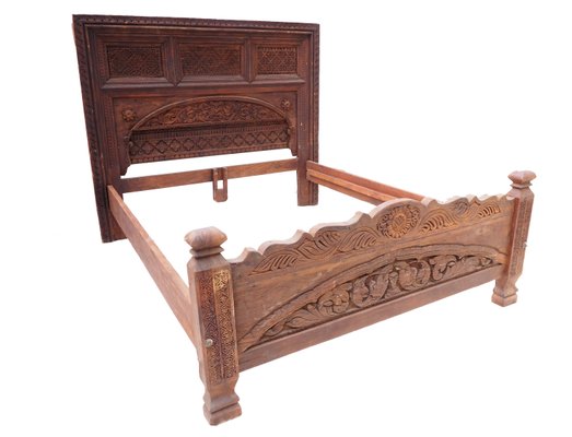 Vintage Double Bed, Swat-Tal, Pakistan-UZN-1389752