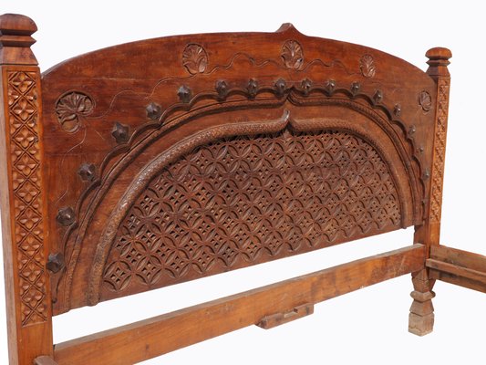 Vintage Double Bed, Swat-Tal, Pakistan, 1950s-UZN-1389749