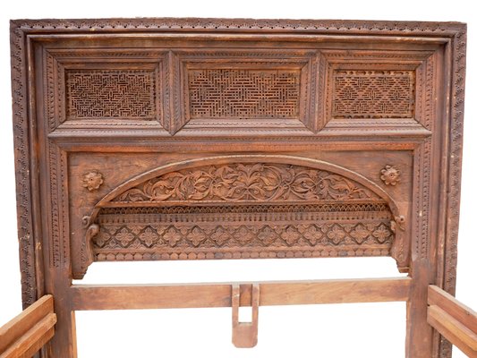 Vintage Double Bed, Swat-Tal, Pakistan-UZN-1389752