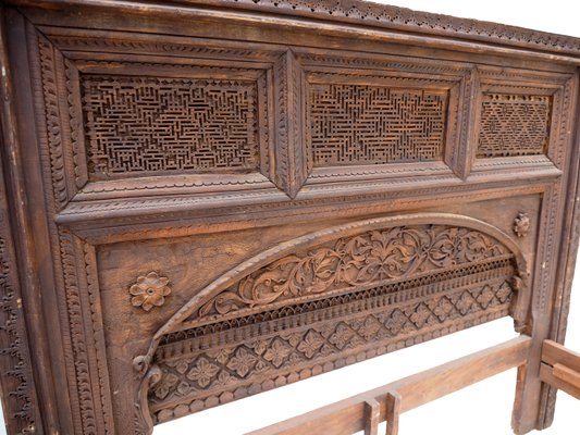 Vintage Double Bed, Swat-Tal, Pakistan-UZN-1389752