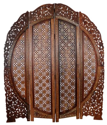 Vintage Double-Sided Room Divider in Teak, 1980s-UZN-1397121