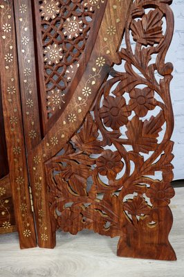 Vintage Double-Sided Room Divider in Teak, 1980s-UZN-1397121