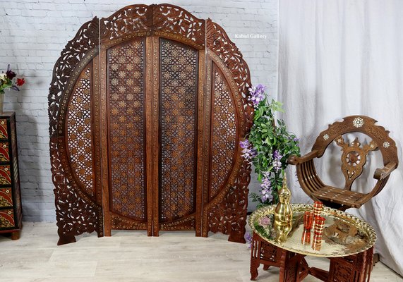 Vintage Double-Sided Room Divider in Teak, 1980s-UZN-1397121