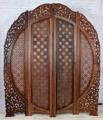 Vintage Double-Sided Room Divider in Teak, 1980s-UZN-1397121