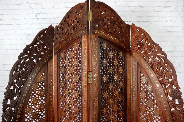 Vintage Double-Sided Room Divider in Teak, 1980s-UZN-1397121