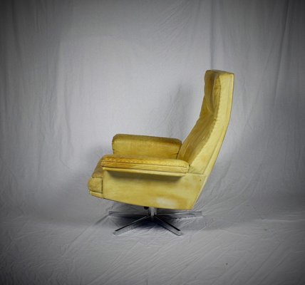 Vintage DS 35 Leather Swivel Armchair from de Sede, Switzerland, 1969-TZ-899272