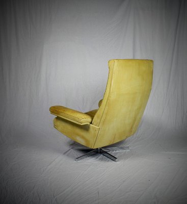 Vintage DS 35 Leather Swivel Armchair from de Sede, Switzerland, 1969-TZ-899272