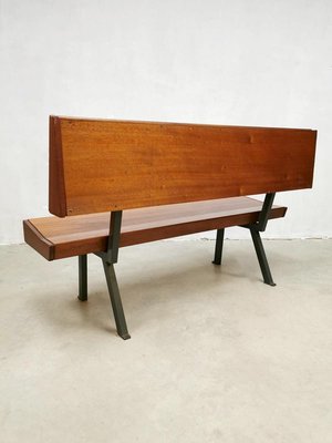 Vintage Dutch Bench in Style of Dom Van Der Laan-BW-1308553