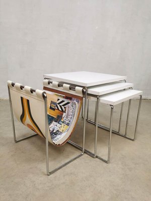 Vintage Dutch Brabantia Nesting Table Mimiset, Set of 3-BW-1069242