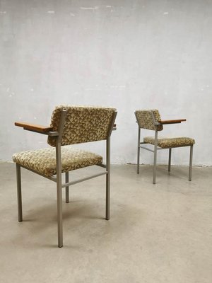 Vintage Dutch Dining Chairs by Gijs Van Der Sluis, Set of 3-BW-1118018