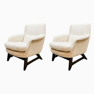 Vintage Dutch Ecru Armchairs, Set of 2-BW-830049