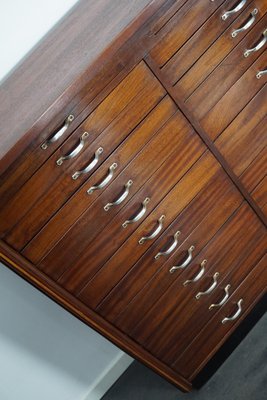 Vintage Dutch Mahogany Watchmakers Cabinet, 1930s-XO-1353337