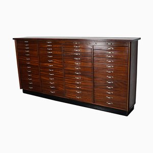 Vintage Dutch Mahogany Watchmakers Cabinet, 1930s-XO-1353337