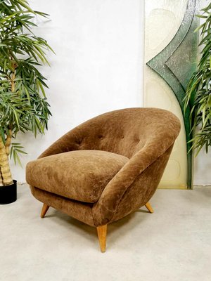 Vintage Dutch Teddy Easy Chair, 1960s-BW-716299