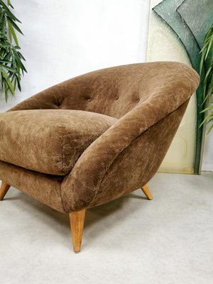 Vintage Dutch Teddy Easy Chair, 1960s-BW-716299