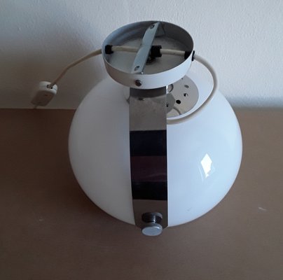 Vintage Dutch Wall Lamp with Opaque White Plastic Screen, 1970s-HOI-1382277