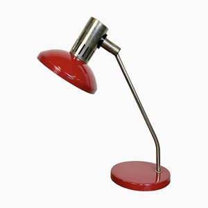 Vintage East German Red Table Lamp from Aka Leuchten, 1970s-CGF-1815243