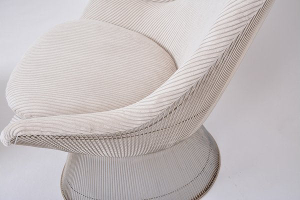 Vintage Easy Chair and Ottoman by Warren Platner, 1960s, Set of 2-FN-1763650