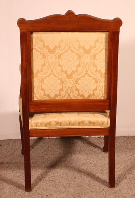 Vintage Empire Mahogany Armchair-HPU-1778438