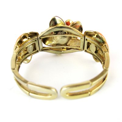 Vintage Enamel Articulated Bracelet, 1960s-YGE-868700