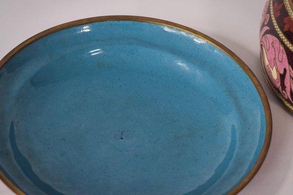 Vintage Enamel Circular Box Partition-AOI-1311622