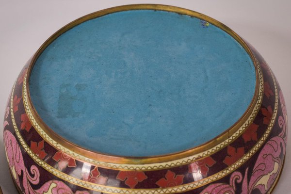 Vintage Enamel Circular Box Partition-AOI-1311622