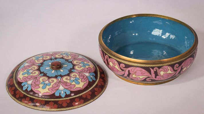 Vintage Enamel Circular Box Partition-AOI-1311622