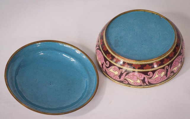 Vintage Enamel Circular Box Partition-AOI-1311622