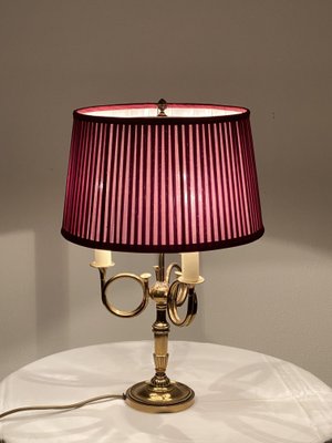 Vintage English Brass Table Lamp, 1950s-AX-1156375