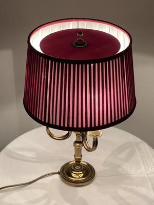 Vintage English Brass Table Lamp, 1950s-AX-1156375