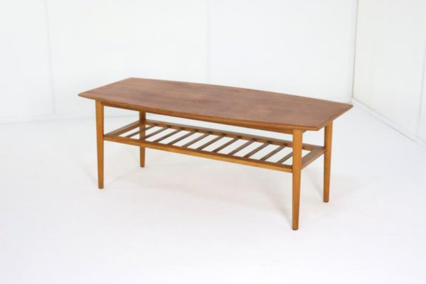 Vintage English Coffee Table in Veneer, 1970s-FYZ-2034400