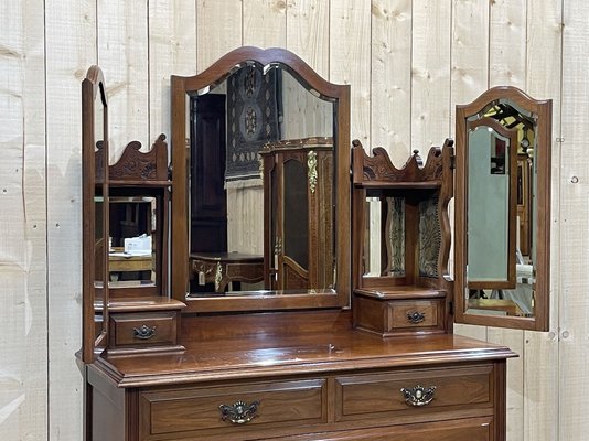 Vintage English Walnut Dresser-QYF-1118528