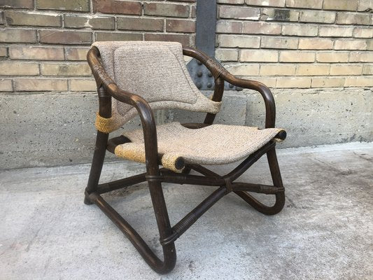 Vintage Espri Safari Lounge Chair in Bamboo from Ikea, Sweden, 1970s-EXJ-1793502