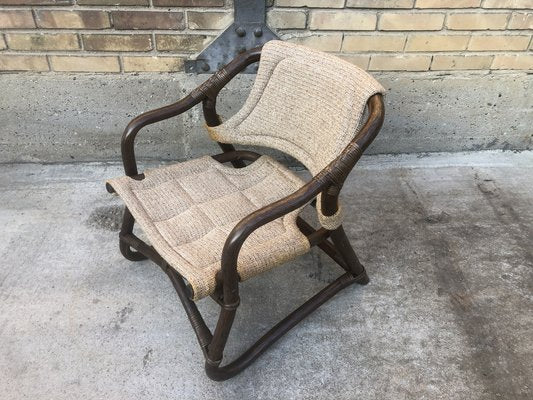 Vintage Espri Safari Lounge Chair in Bamboo from Ikea, Sweden, 1970s-EXJ-1793502