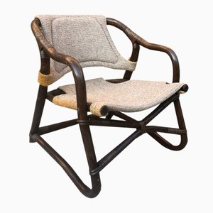 Vintage Espri Safari Lounge Chair in Bamboo from Ikea, Sweden, 1970s-EXJ-1793502