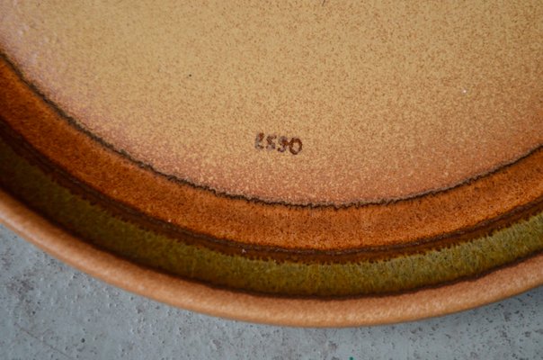 Vintage Esso Stoneware Plates, 1970s, Set of 6-AIU-2036771