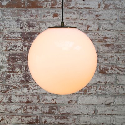 Vintage European White Opaline Pendant Light-BLS-1304012