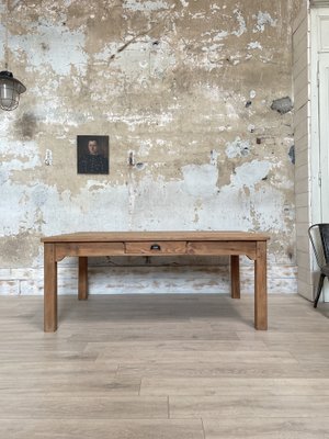 Vintage Farm Table with Straight Legs-UX-1812053