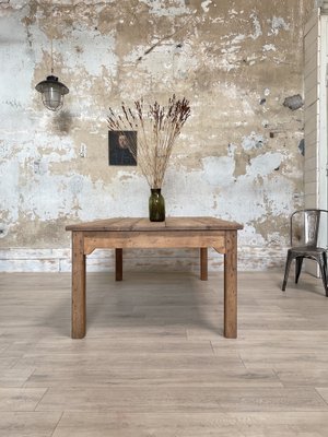 Vintage Farm Table with Straight Legs-UX-1812053