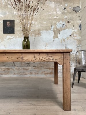 Vintage Farm Table with Straight Legs-UX-1812053