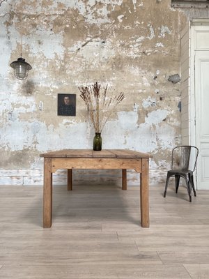 Vintage Farm Table with Straight Legs-UX-1812053