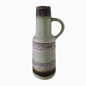 Vintage Fat Lava Ceramic Style Jug Vase in Turquoise and Gray-Brown from VEB Keramische Werke Haldensleben, 1960s-HOI-998171