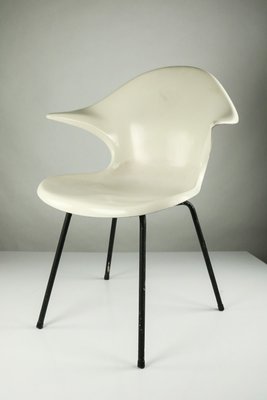 Vintage Fiberglass Shell Lounge Chair, 1970s-FUP-624470