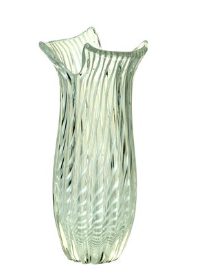 Vintage Filigrana Vase in White Murano Glass from Seguso, 1950-KGD-2020018