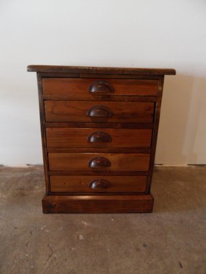 Vintage Filing Cabinet with 5 Drawers, 1950s-PNJ-1756054